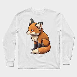Cartoon Fox Long Sleeve T-Shirt